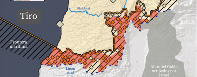 Israel reclama una "zona de seguridad" sobre el 5,8% del territorio libanés ocupado ilegalmente